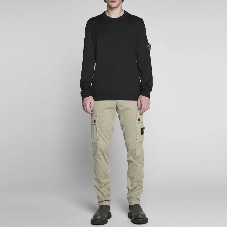 STONE ISLAND Logo Patch Crewneck Jumper-2