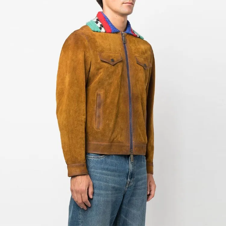 DSQUARED 2 Knitted Colloar Zipped Jacket-4