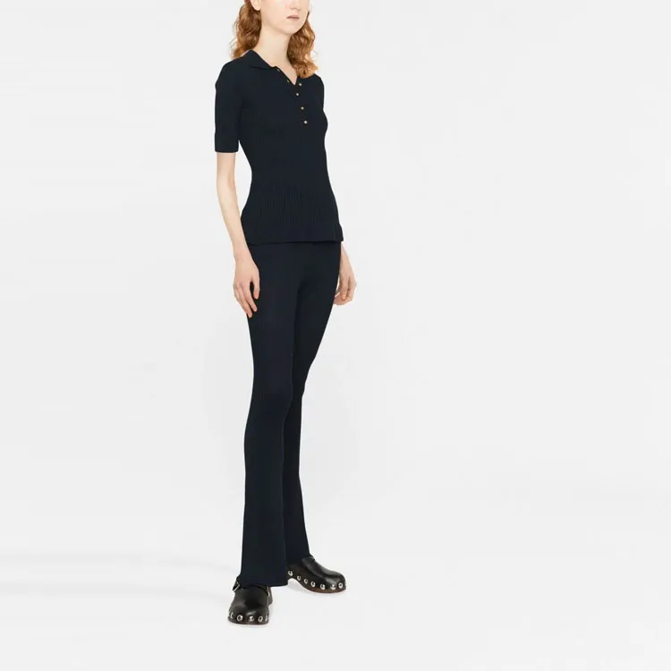 Stella McCartney Ribbed Flared Trousers-3