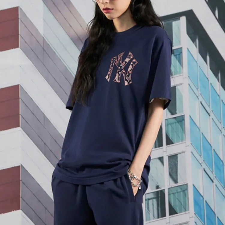 MLB New York Yankees T Shirts Unisex Marine Blue-2