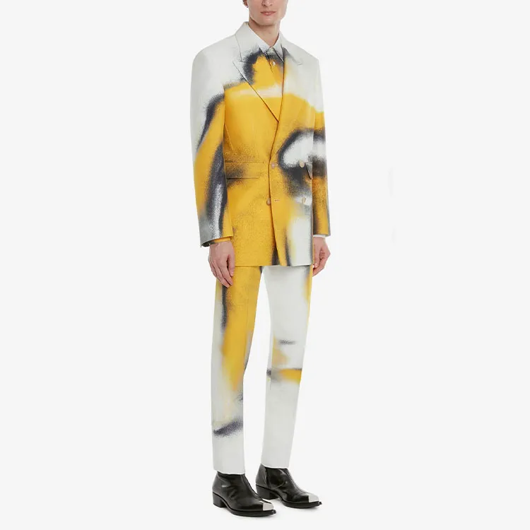 Alexander McQueen Casual Pants Men Yellow-3