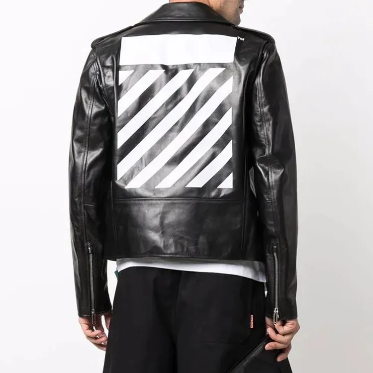 OFF WHITE Diag Tab Biker Jacket-2