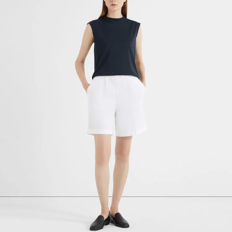 THEORY Casual Shorts Women's White-1