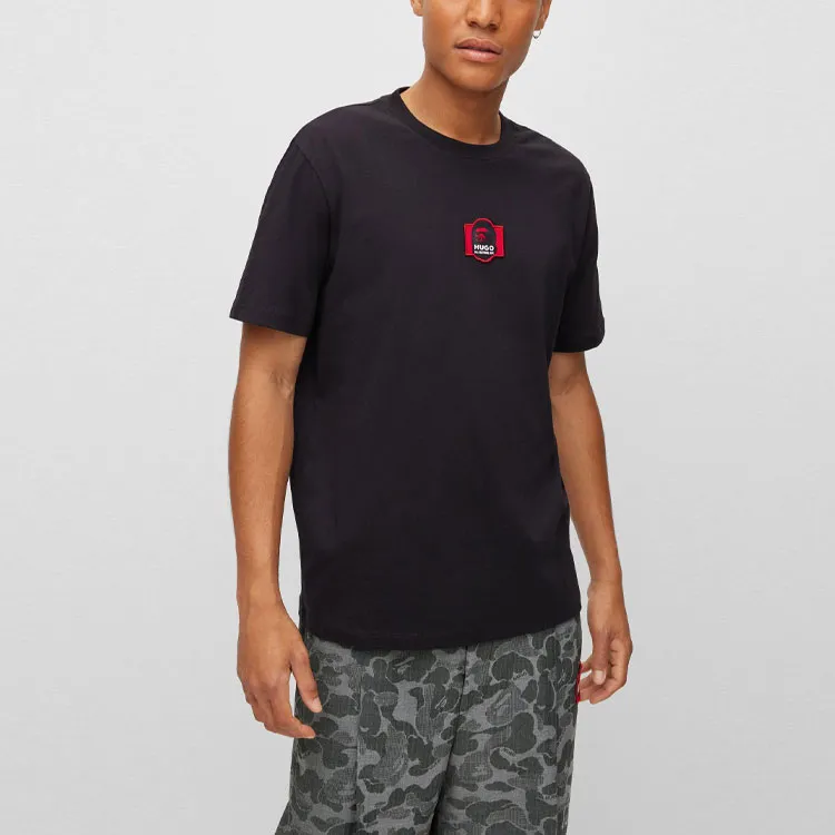 Bape Black X HUGO BOSS T Shirts Men Black-2