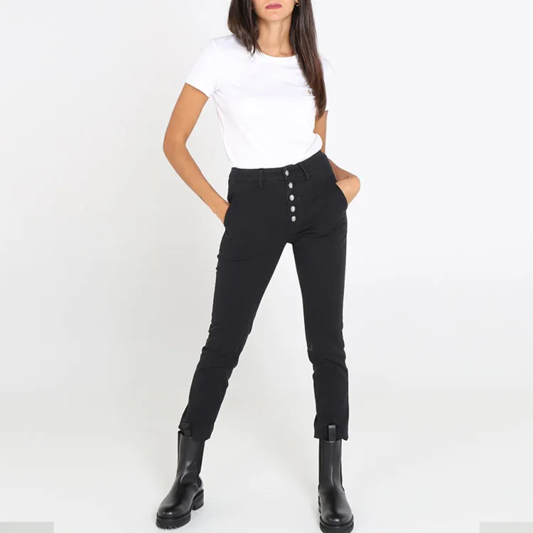 Dondup Mid Rise Cropped Trousers-1
