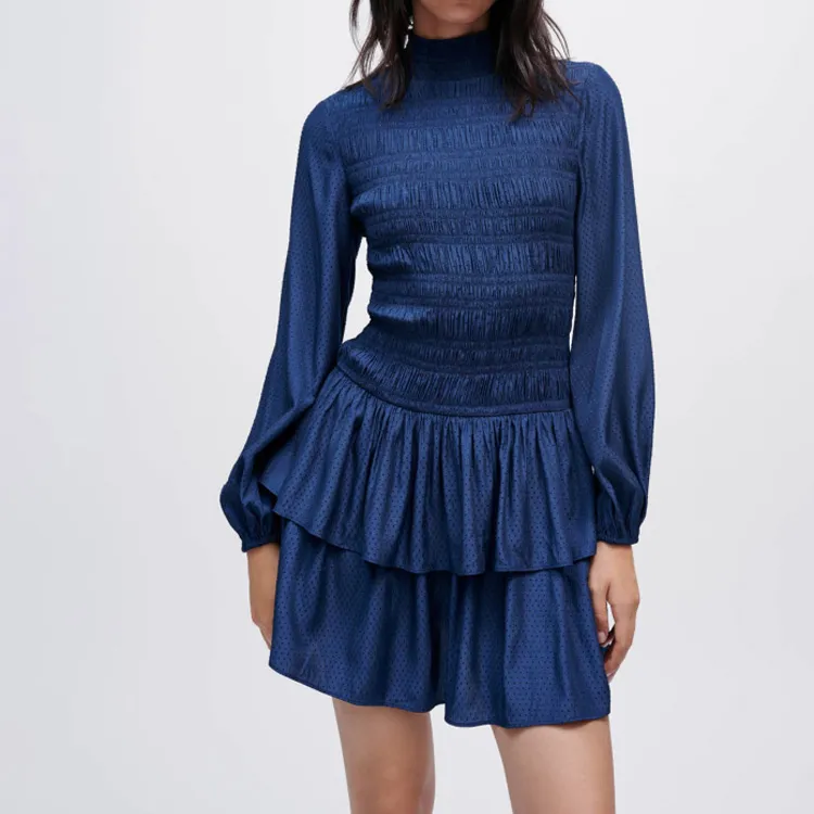 Maje Long-Sleeved Dresses Women's Dark Blue-2