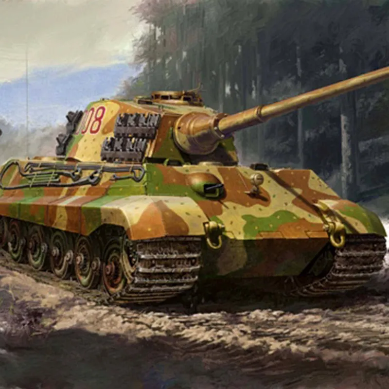 Tamiya Military Model, Tiger King Heavy Tank, Henschel Turret Type Model Kits-1