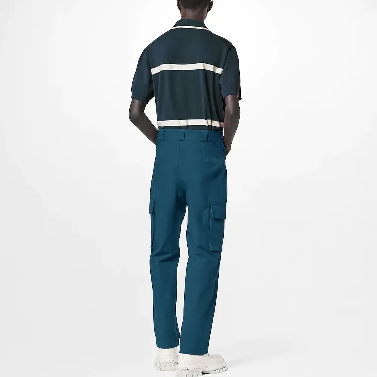 LOUIS VUITTON FW22 Polo Shirt Men's Blue-2