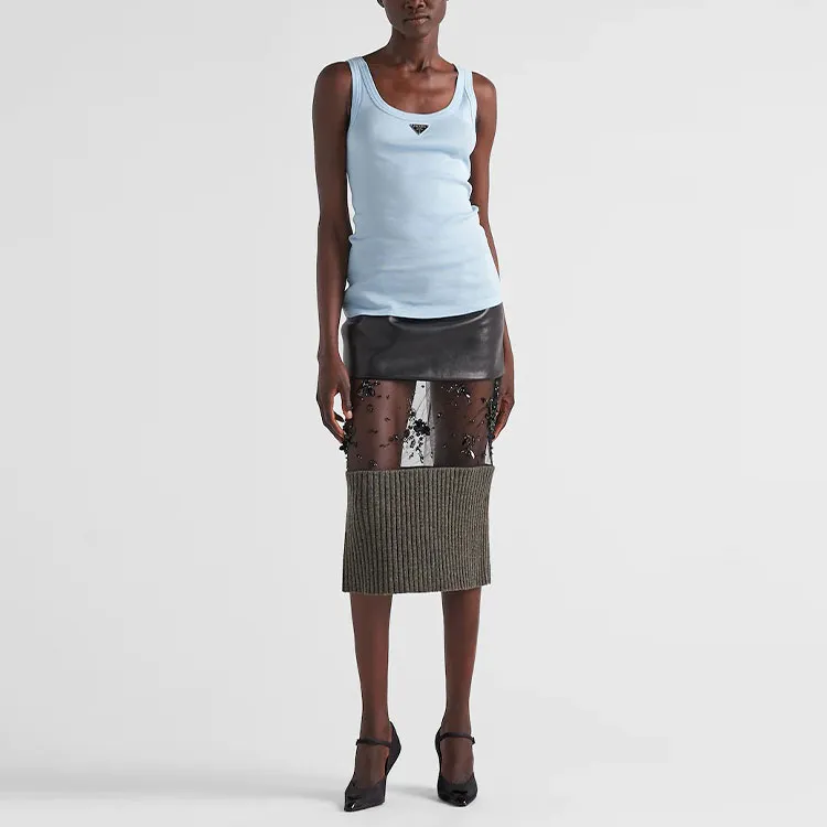 PRADA FW22 Camisole Women's Interstellar Blue-2