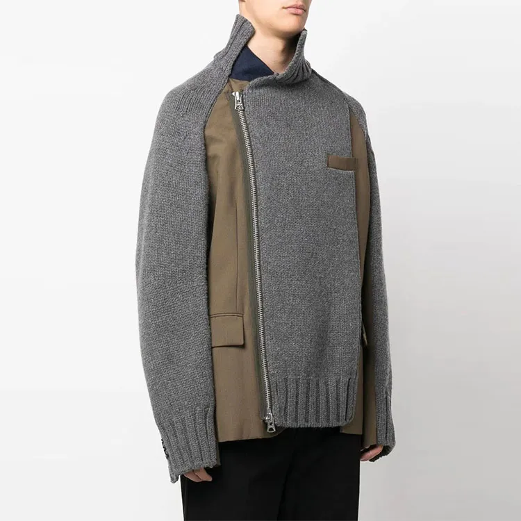 Sacai Sweaters Men Gray-3