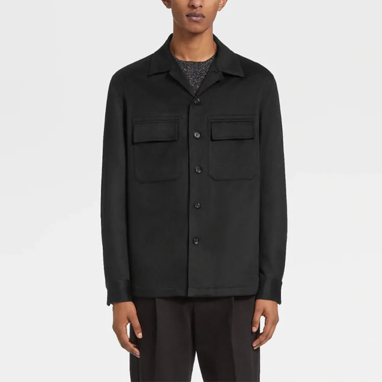 Ermenegildo Zegna Oasi Buttoned Straight Hem Shirt-1