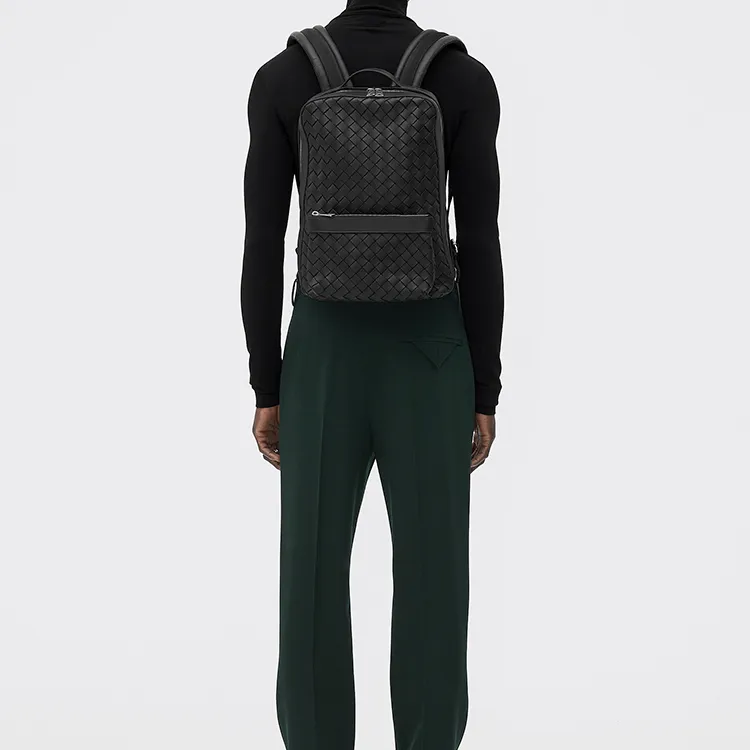 Bottega Veneta Small Classic Intrecciato Backpack-4