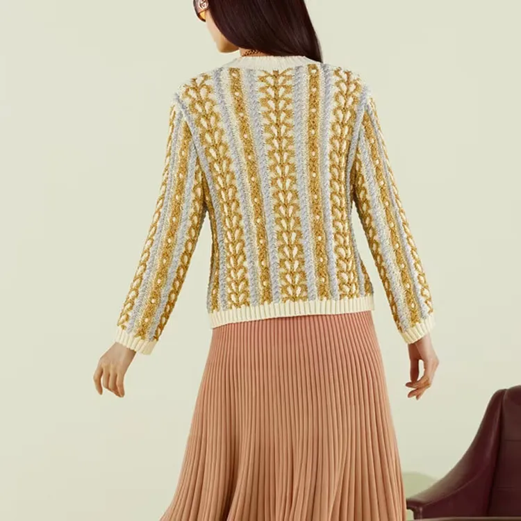 GUCCI GUCCI FW22 Qixi Festival Collection Lovelight Collection FW22 Knitwear Women's Ivory White-3