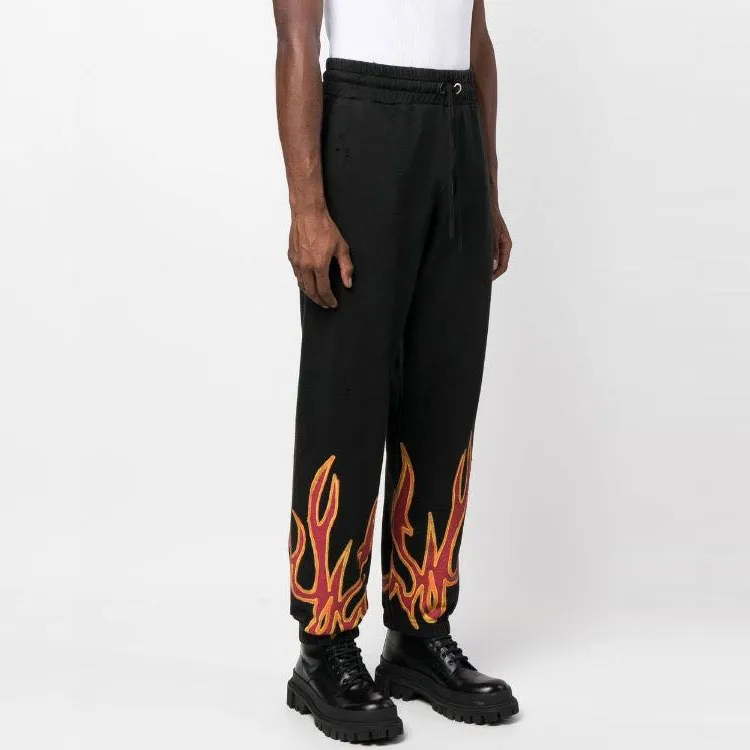 PALM ANGELS Gd Graffiti Flames Sweatpants-3