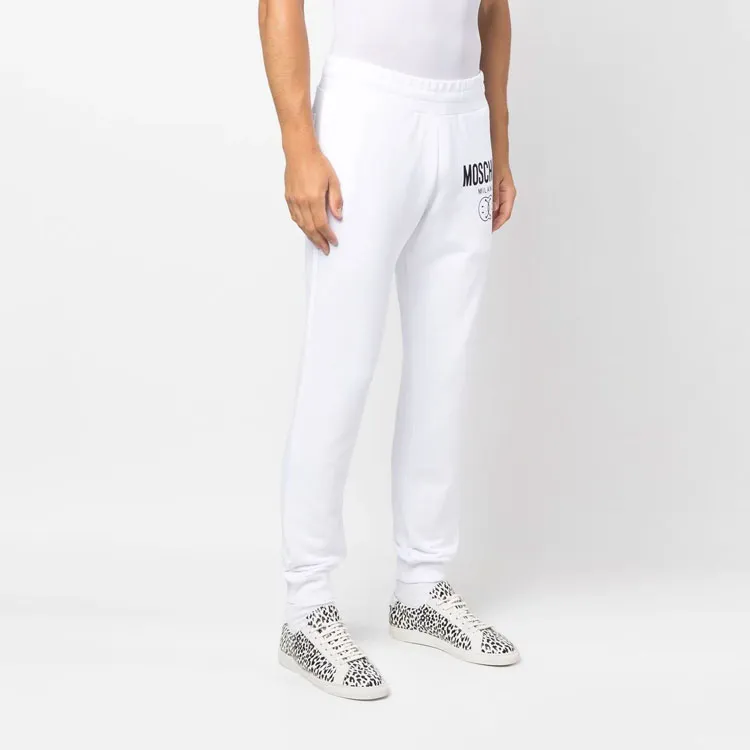 MOSCHINO Knitted Sweatpants Men White-2