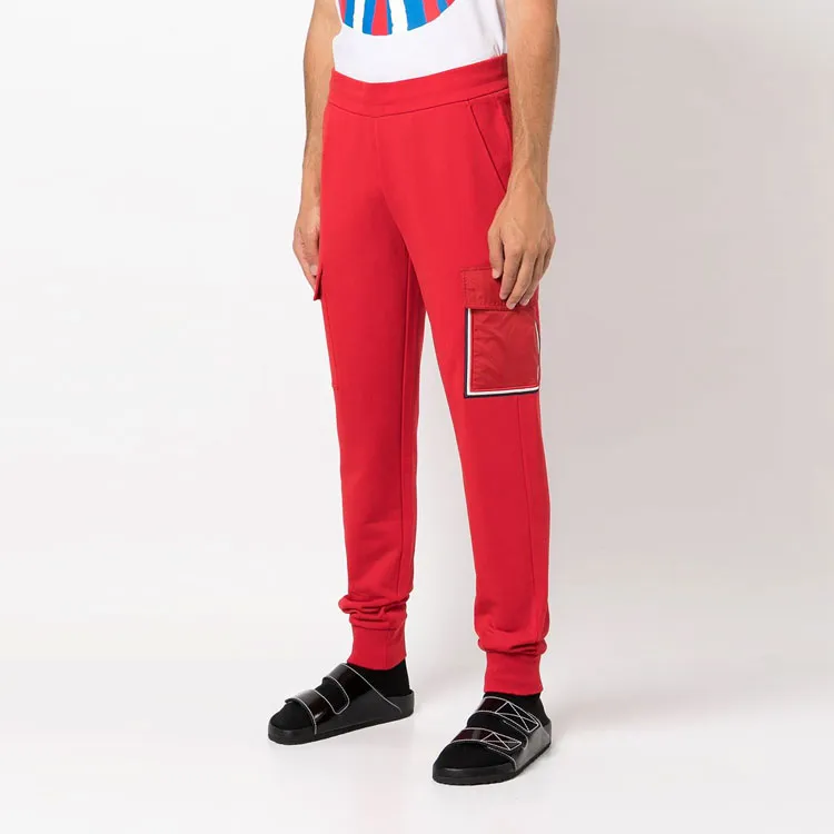 Moncler Knitted Sweatpants Men Red-1