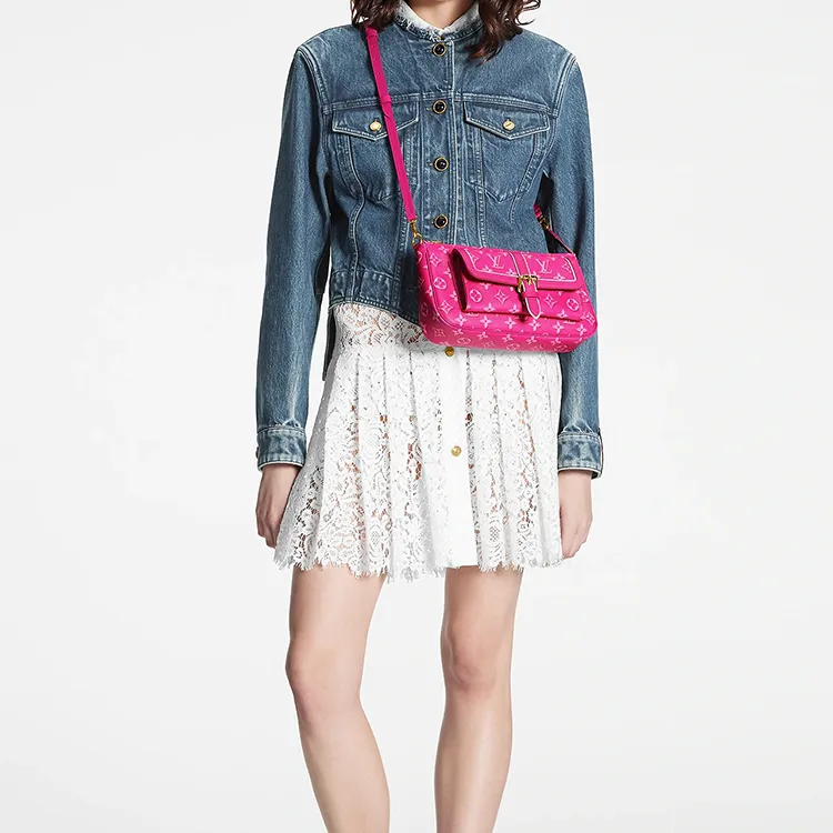 LOUIS VUITTON Maxi Multi Pochette Accessoires Fuchsia Pink-7