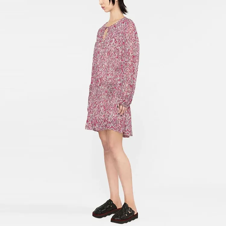 ISABEL MARANT ETOILE Abstract-print Drop-waist Dress-2