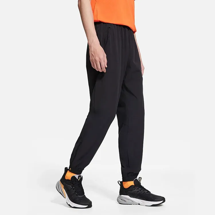 LINING Running Collection Knitted Sweatpants Men Black-5