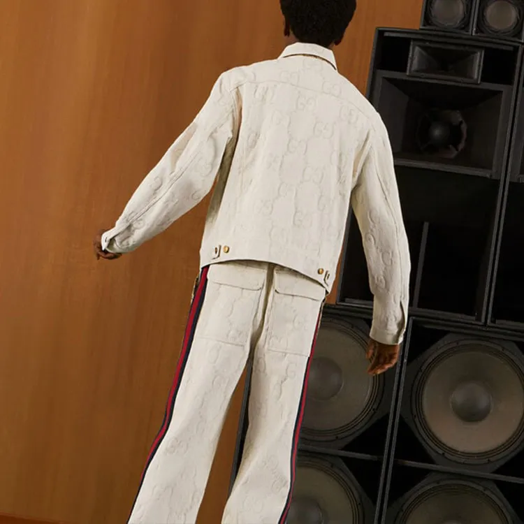 GUCCI Jackets Men Ivory White-4