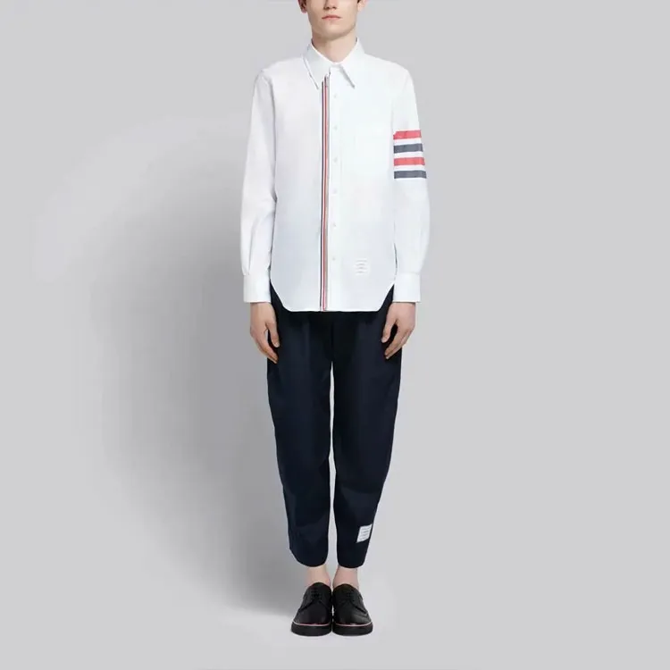 THOM BROWNE Shirts Men Classic Tricolor-1