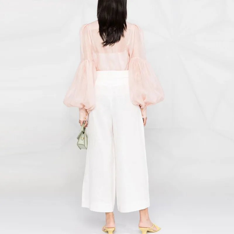Zimmermann Knitted Sweatpants Women's White-3