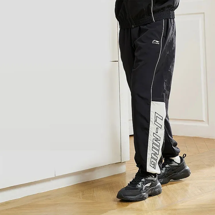 LiNing Knitted Sports Pants Men's Black-5
