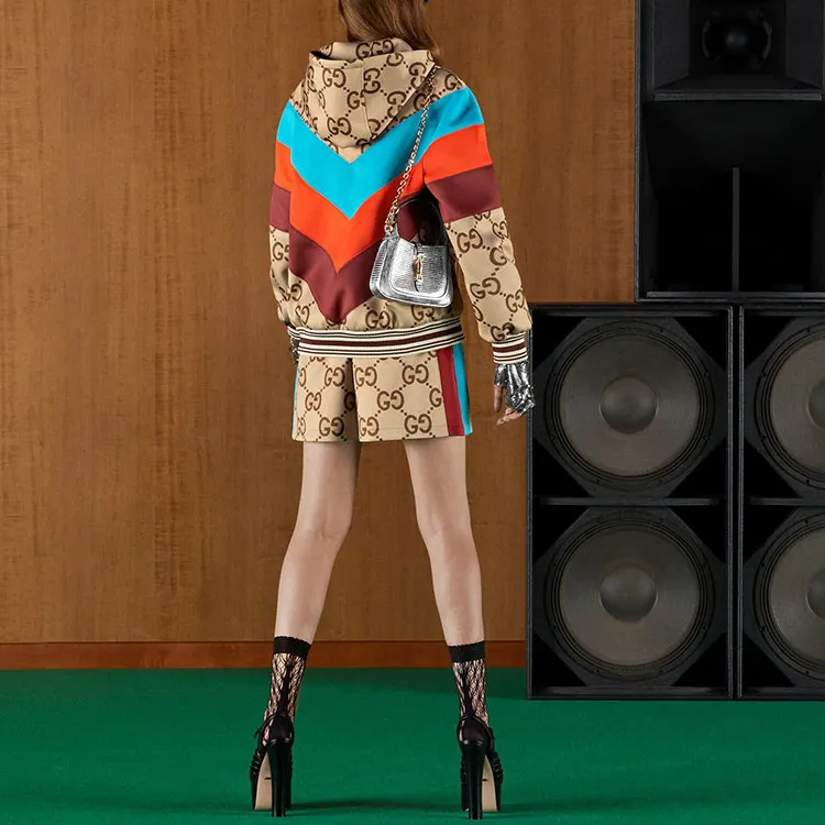 GUCCI GG motif Track Shorts-2