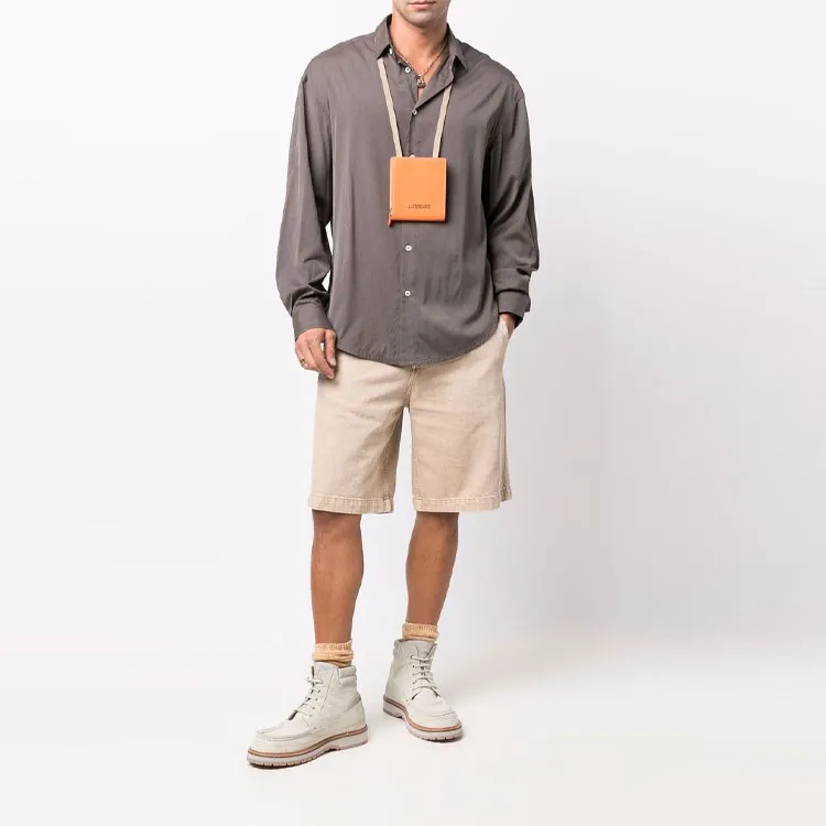 Jacquemus Shirts Men Light Brown-3