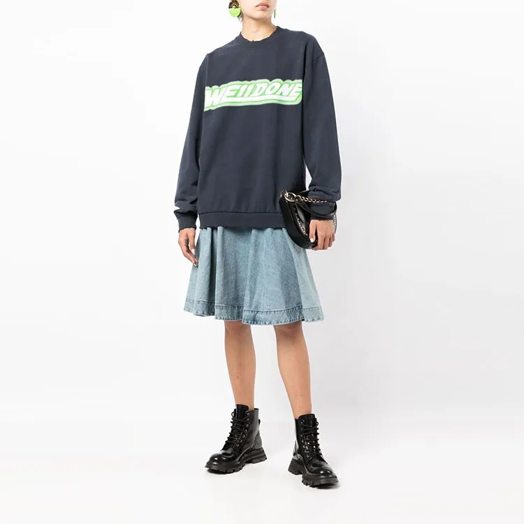 WE11DONE Logo print Detail Sweatshirt-4