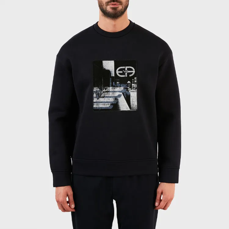 EMPORIO ARMANI Sweatshirt Men's Dark Blue-4