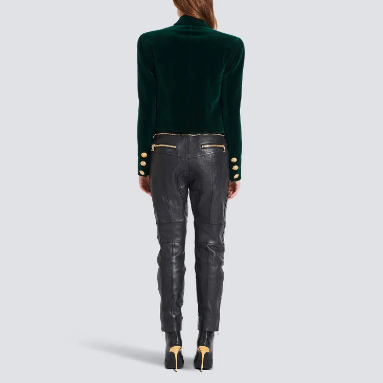 BALMAIN Jackets Women's Green-2