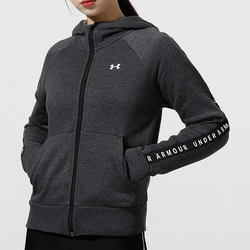 Under Armour Rival Jackets Women's Gray-4