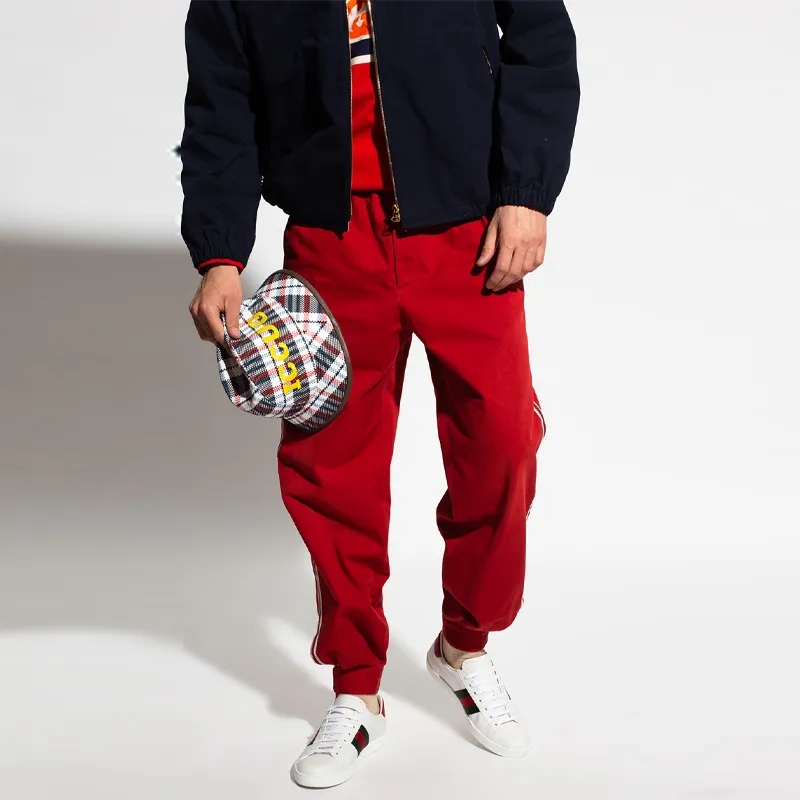 GUCCI SS21 Casual Pants Men's Red-2