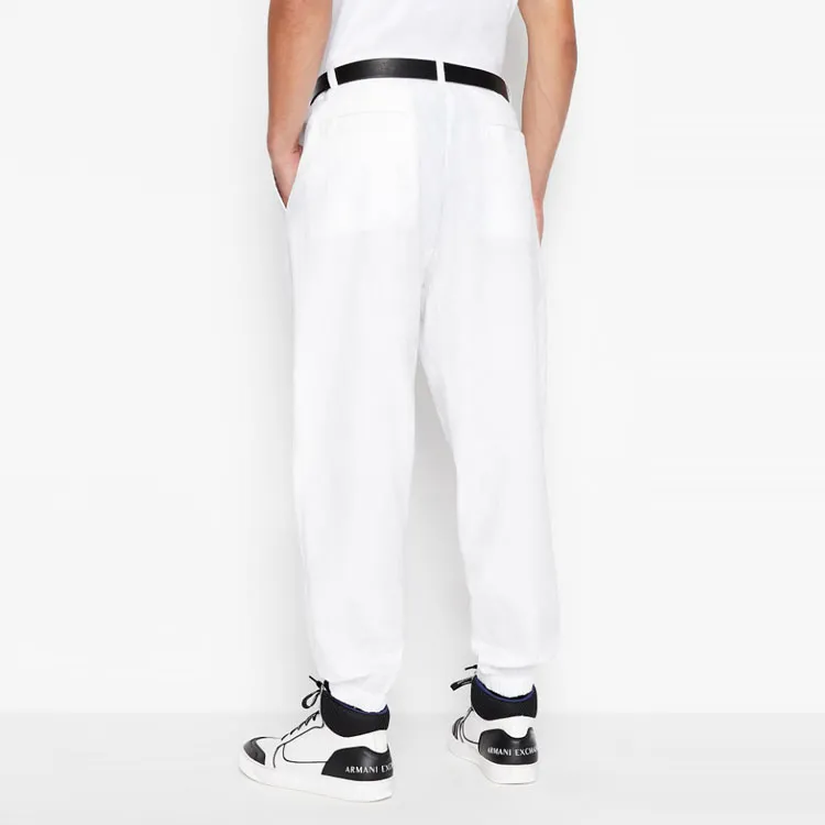 ARMANI EXCHANGE Knitted Sweatpants Men White-3