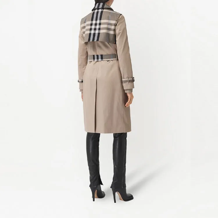 Burberry Trench Coats Women's Soft Yellow Umber-2