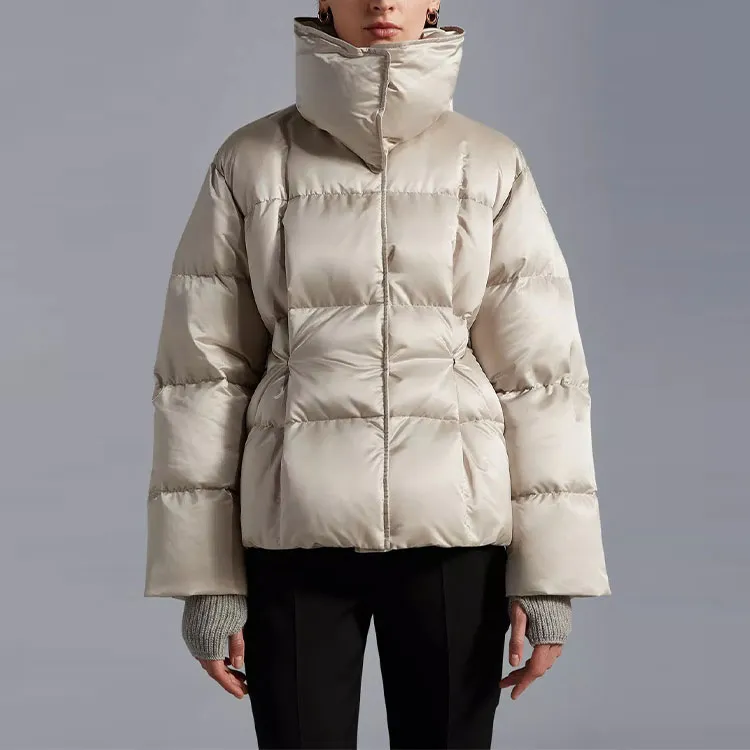 Moncler Coua Short Down Jacket Stone Beige-3