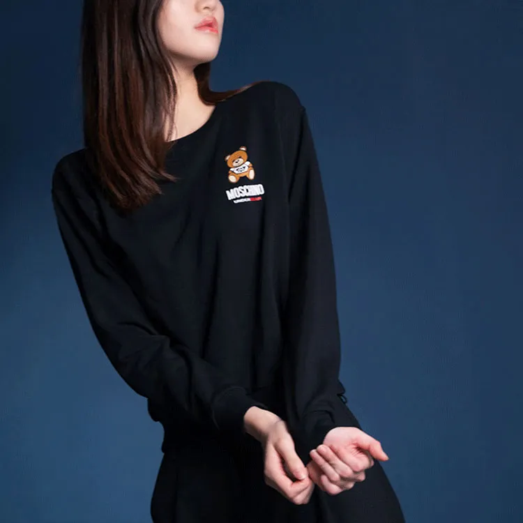 MOSCHINO FW21 Sweatshirt Women's Black-3