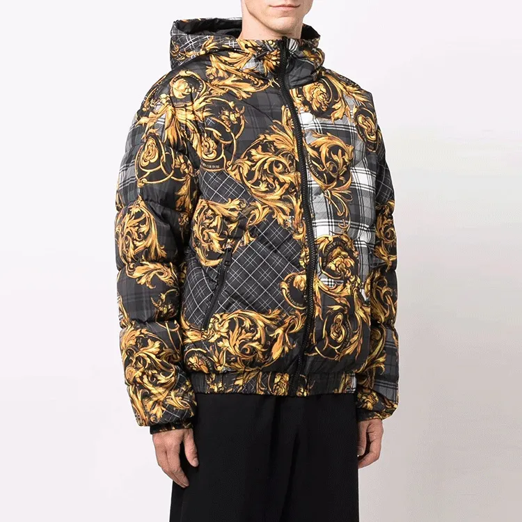 VERSACE JEANS COUTURE Down Jacket Men's Black-1