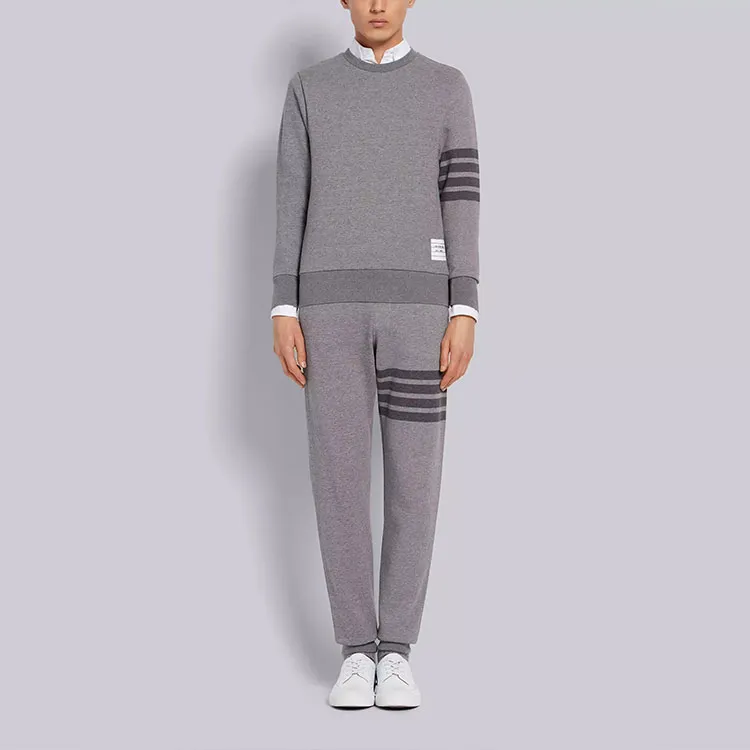 THOM BROWNE 4 Bar Stripe Cotton Sweatshirt-3