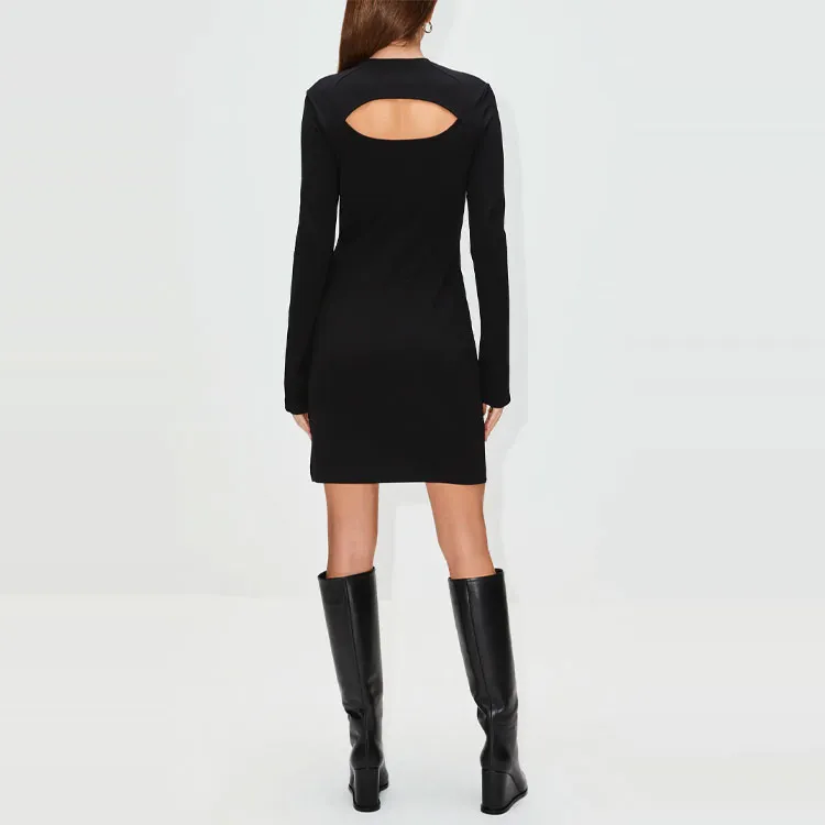 Givenchy FW22 Long Sleeved Dresses Women's Black-2
