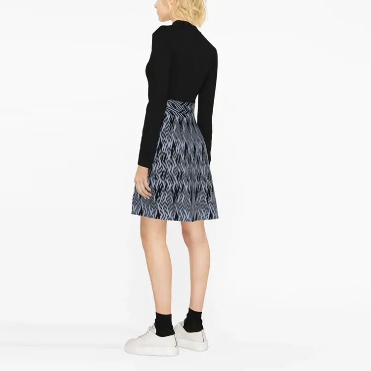 EMPORIO ARMANI Long Sleeved Dresses Women's Black-3