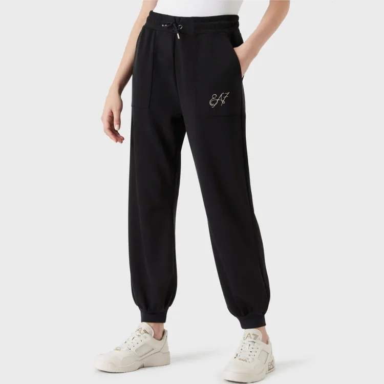 EMPORIO ARMANI Knitted Sweatpants Women's Black-3