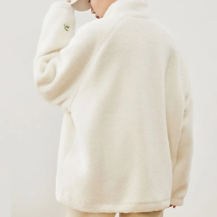 ANTA Life Collection Velvet Jackets Women's White-3