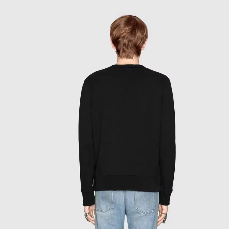 GUCCI Sweatshirts Men Black-5