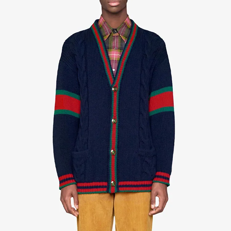 GUCCI Cable Knit Cardigan-4