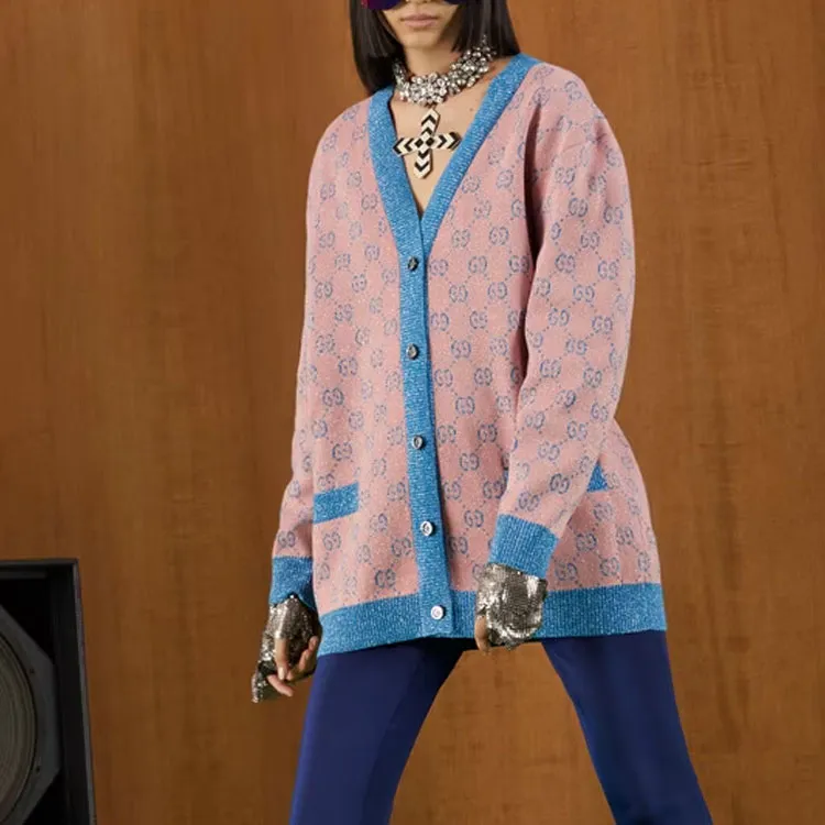 GUCCI Gg Intarsia knit Cardigan-1