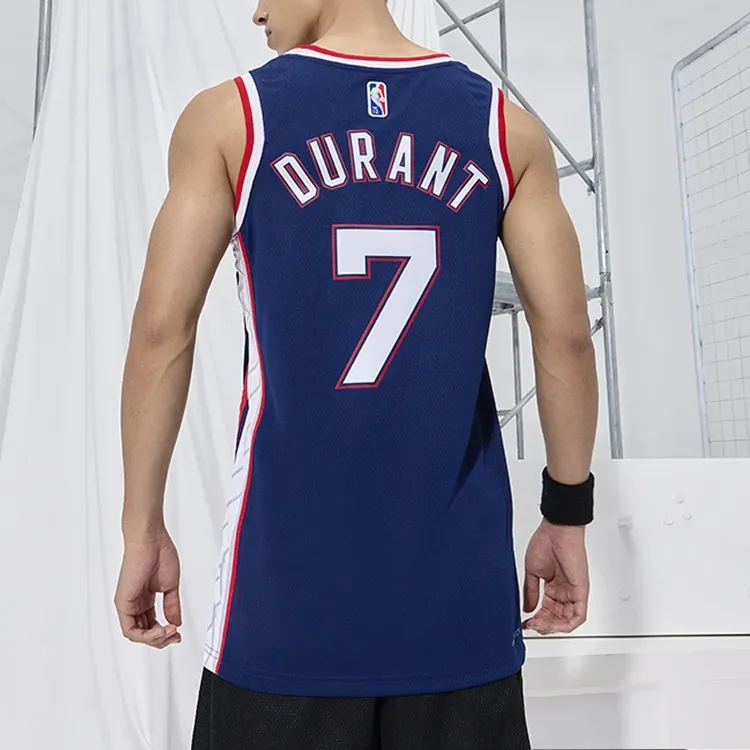 Nike Basketball Jerseys Men's Navy Blue-3