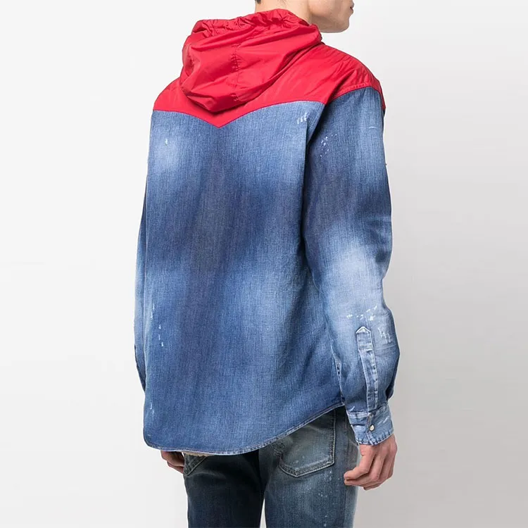 DSQUARED2 Hooded Hybrid Denim Jacket-2