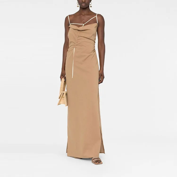 Jacquemus Sleeveless Dresses Women's Brown-1